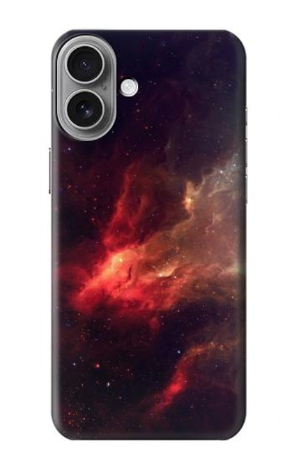 S3897 Red Nebula Space Hülle Schutzhülle Taschen für iPhone 16 plus