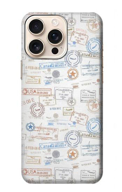 S3903 Travel Stamps Hülle Schutzhülle Taschen für iPhone 16 pro max