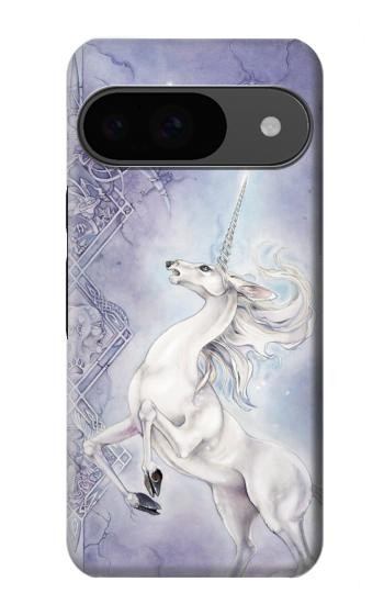 S1134 White Horse Unicorn Hülle Schutzhülle Taschen für Google Pixel 9
