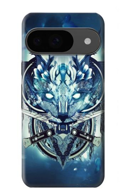 S1135 Wolf with knives Rock Hülle Schutzhülle Taschen für Google Pixel 9
