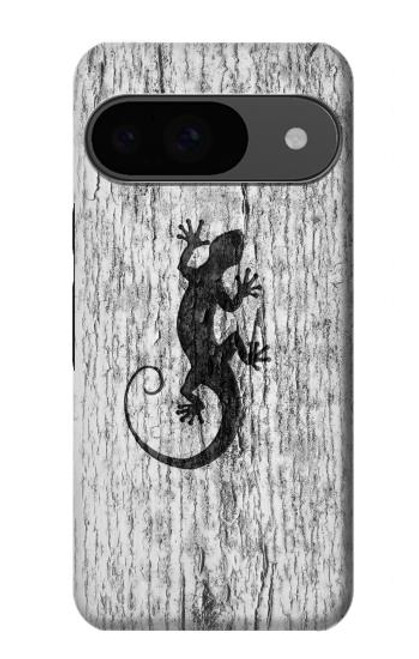 S2446 Gecko Wood Graphic Printed Hülle Schutzhülle Taschen für Google Pixel 9