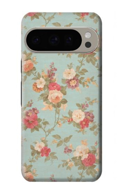 S3910 Vintage Rose Hülle Schutzhülle Taschen für Google Pixel 9 Pro