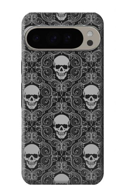 S2371 Skull Vintage Monochrome Pattern Hülle Schutzhülle Taschen für Google Pixel 9 Pro XL