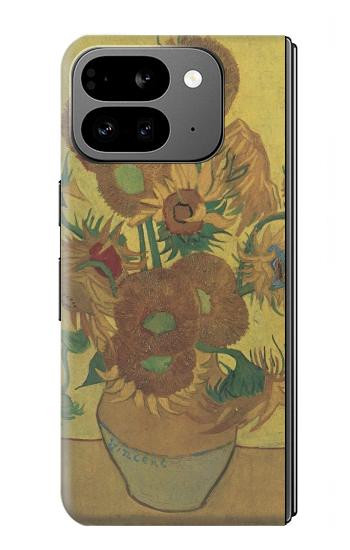 S0214 Van Gogh Vase Fifteen Sunflowers Hülle Schutzhülle Taschen für Google Pixel 9 Pro Fold