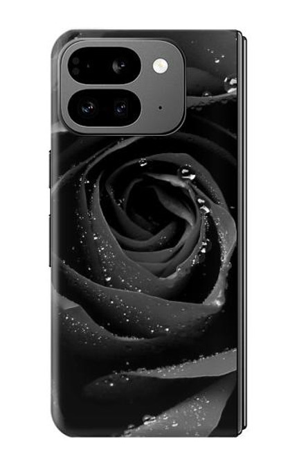 S1598 Black Rose Hülle Schutzhülle Taschen für Google Pixel 9 Pro Fold