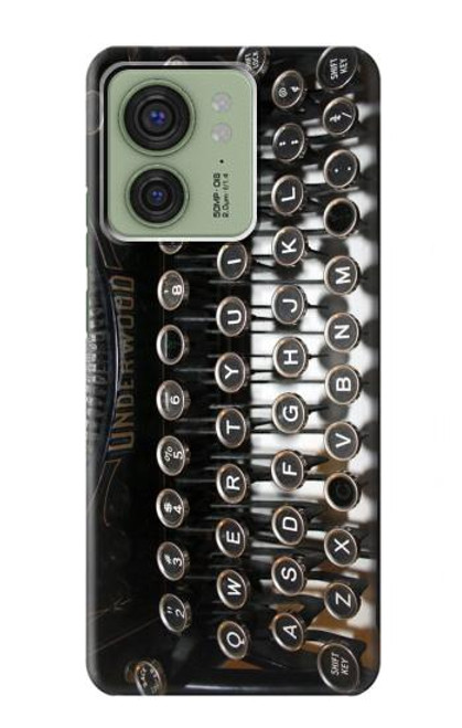 S0620 Typewriter Hülle Schutzhülle Taschen für Motorola Edge (2023), Edge 40