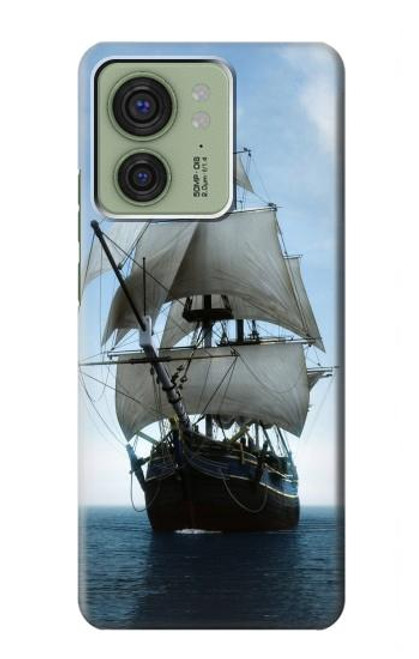 S1096 Sailing Ship in an Ocean Hülle Schutzhülle Taschen für Motorola Edge (2023), Edge 40