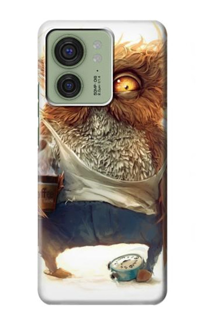 S1133 Wake up Owl Hülle Schutzhülle Taschen für Motorola Edge (2023), Edge 40