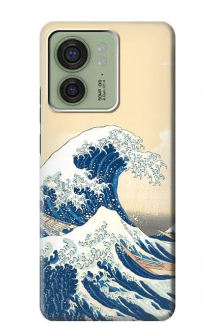 S2790 Hokusai Under The Wave off Kanagawa Hülle Schutzhülle Taschen für Motorola Edge (2023), Edge 40