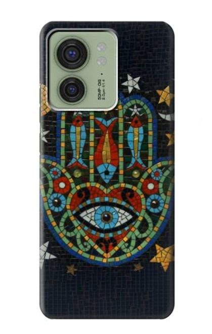 S3175 Hamsa Hand Mosaics Hülle Schutzhülle Taschen für Motorola Edge (2023), Edge 40