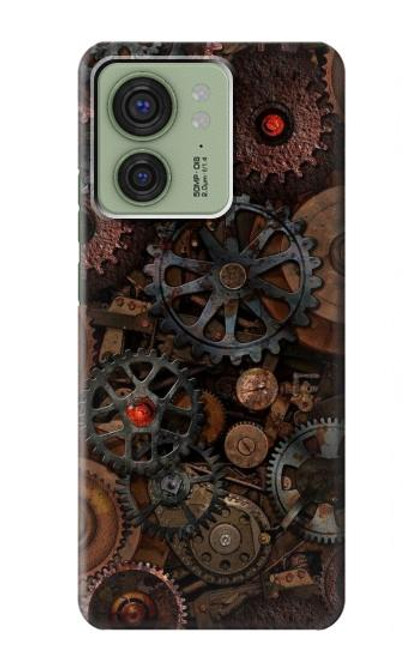 S3884 Steampunk Mechanical Gears Hülle Schutzhülle Taschen für Motorola Edge (2023), Edge 40