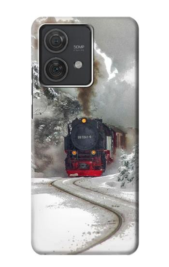 S1509 Steam Train Hülle Schutzhülle Taschen für Motorola Edge 40 Neo
