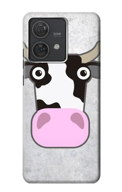 S3257 Cow Cartoon Hülle Schutzhülle Taschen für Motorola Edge 40 Neo