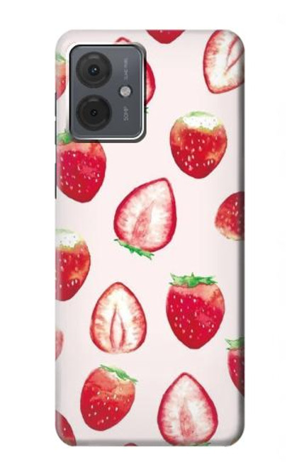 S3481 Strawberry Hülle Schutzhülle Taschen für Motorola Moto G14