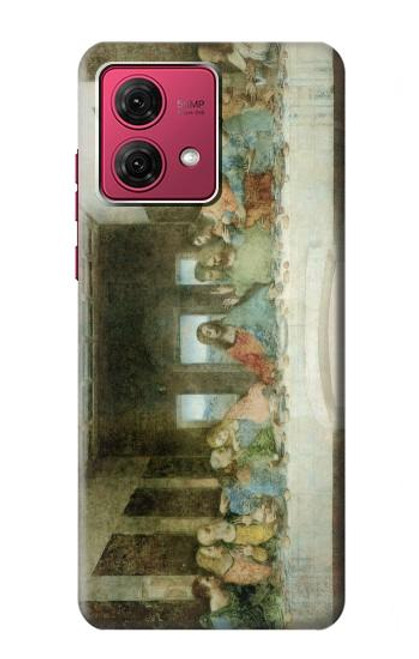 S0173 Leonardo DaVinci The Last Supper Hülle Schutzhülle Taschen für Motorola Moto G84