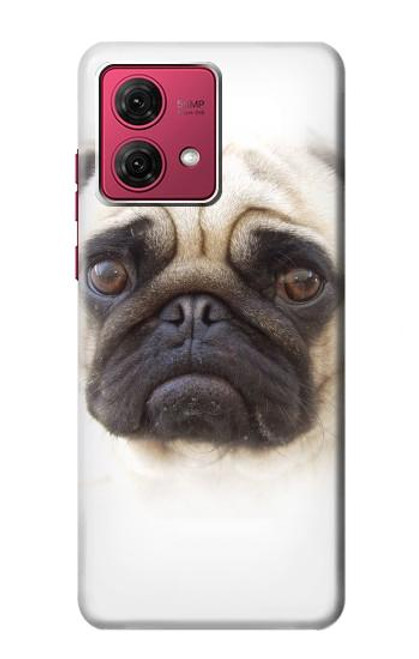 S1852 Pug Dog Hülle Schutzhülle Taschen für Motorola Moto G84