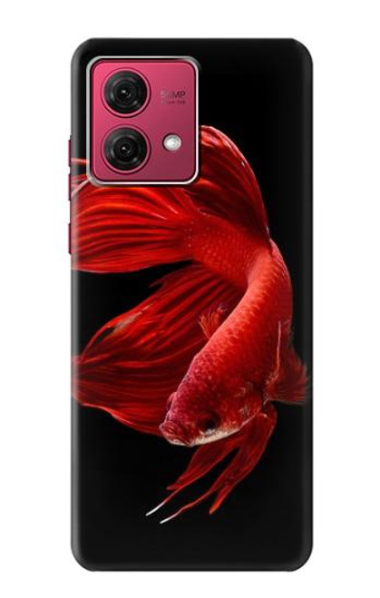 S2092 Red Siamese Fighting Fish Hülle Schutzhülle Taschen für Motorola Moto G84