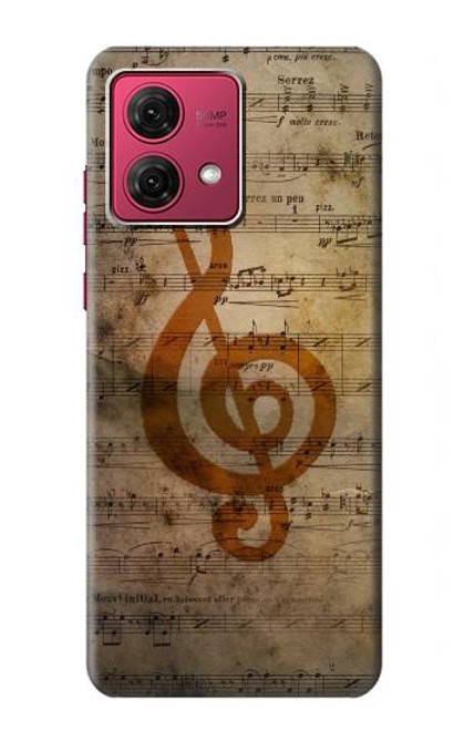 S2368 Sheet Music Notes Hülle Schutzhülle Taschen für Motorola Moto G84