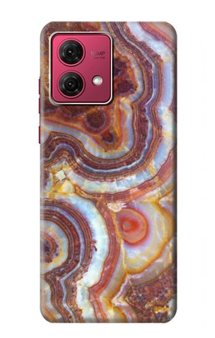 S3034 Colored Marble Texture Printed Hülle Schutzhülle Taschen für Motorola Moto G84