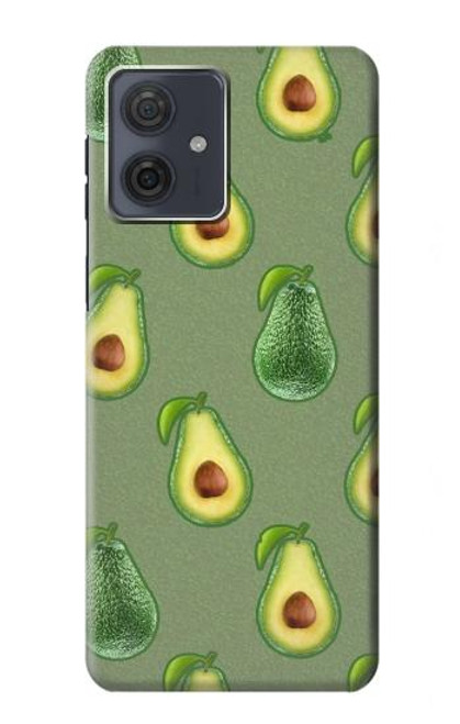 S3285 Avocado Fruit Pattern Hülle Schutzhülle Taschen für Motorola Moto G54