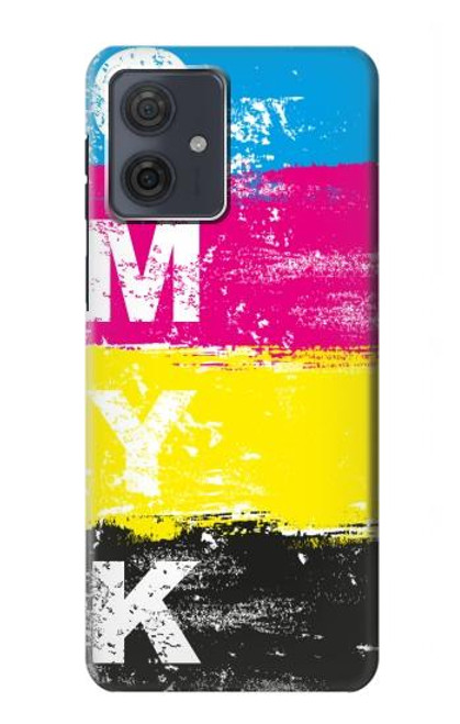 S3930 Cyan Magenta Yellow Key Hülle Schutzhülle Taschen für Motorola Moto G54