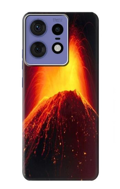 S0745 Volcano Lava Hülle Schutzhülle Taschen für Motorola Edge 50 Pro
