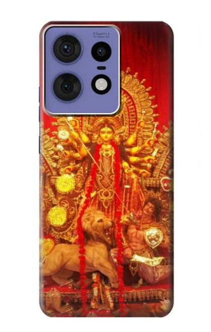 S1030 Hindu God Durga Puja Hülle Schutzhülle Taschen für Motorola Edge 50 Pro