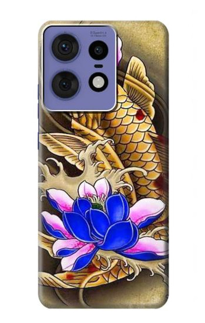 S1604 Carp Koi Fish Japanese Tattoo Hülle Schutzhülle Taschen für Motorola Edge 50 Pro