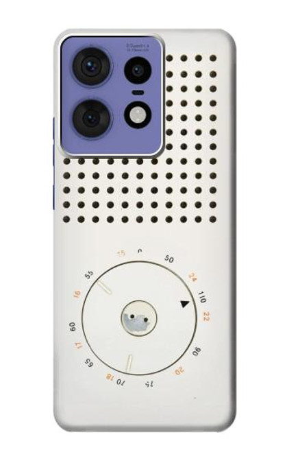 S1857 Retro Transistor Radio Hülle Schutzhülle Taschen für Motorola Edge 50 Pro
