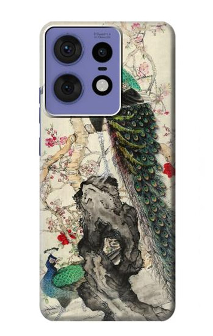 S2086 Peacock Painting Hülle Schutzhülle Taschen für Motorola Edge 50 Pro