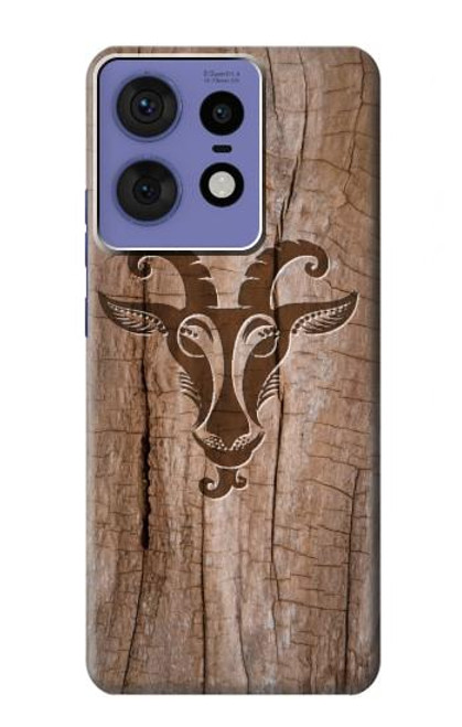 S2183 Goat Wood Graphic Printed Hülle Schutzhülle Taschen für Motorola Edge 50 Pro