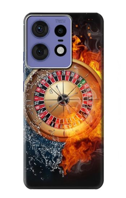 S2289 Roulette Casino Gamble Hülle Schutzhülle Taschen für Motorola Edge 50 Pro