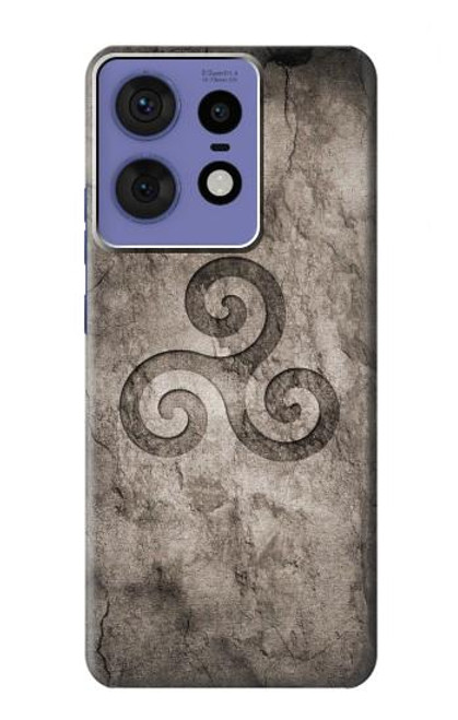 S2892 Triskele Symbol Stone Texture Hülle Schutzhülle Taschen für Motorola Edge 50 Pro