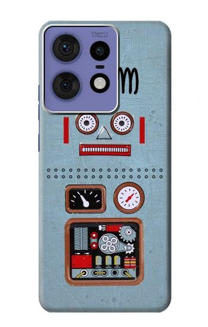 S3040 Retro Robot Toy Hülle Schutzhülle Taschen für Motorola Edge 50 Pro
