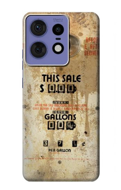 S3954 Vintage Gas Pump Hülle Schutzhülle Taschen für Motorola Edge 50 Pro