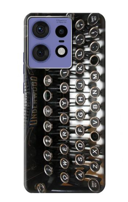 S0620 Typewriter Hülle Schutzhülle Taschen für Motorola Edge 50 Fusion