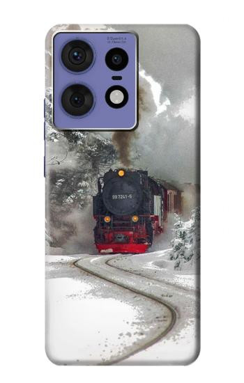 S1509 Steam Train Hülle Schutzhülle Taschen für Motorola Edge 50 Fusion