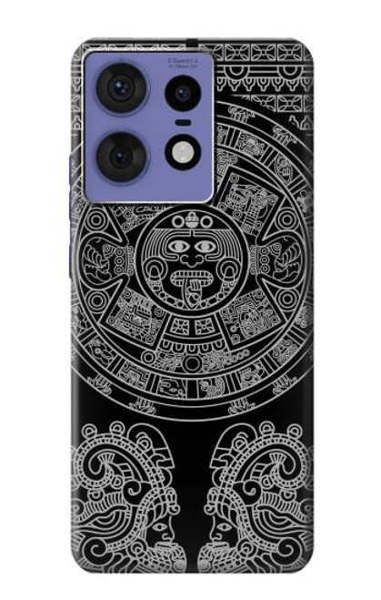 S1838 Mayan Pattern Hülle Schutzhülle Taschen für Motorola Edge 50 Fusion