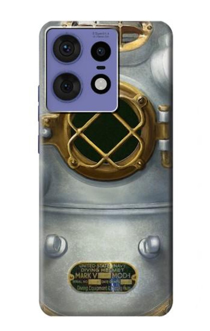 S2646 Vintage Deep Sea Diver Helmet Hülle Schutzhülle Taschen für Motorola Edge 50 Fusion