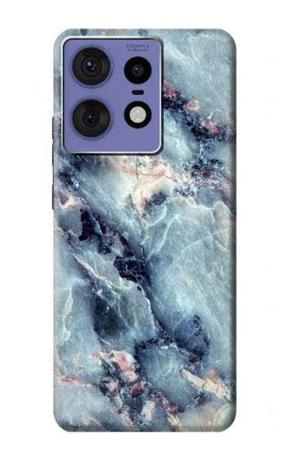 S2689 Blue Marble Texture Graphic Printed Hülle Schutzhülle Taschen für Motorola Edge 50 Fusion