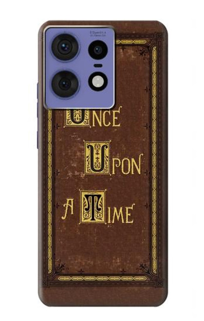 S2824 Once Upon a Time Book Cover Hülle Schutzhülle Taschen für Motorola Edge 50 Fusion