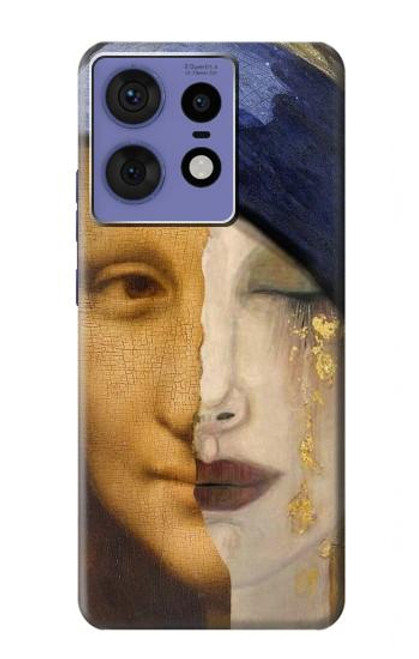 S3853 Mona Lisa Gustav Klimt Vermeer Hülle Schutzhülle Taschen für Motorola Edge 50 Fusion
