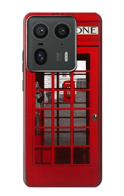 S0058 British Red Telephone Box Hülle Schutzhülle Taschen für Motorola Edge 50 Ultra