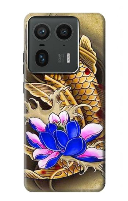 S1604 Carp Koi Fish Japanese Tattoo Hülle Schutzhülle Taschen für Motorola Edge 50 Ultra