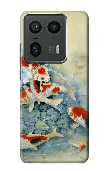 S1654 Koi Carp Fish Art Painting Hülle Schutzhülle Taschen für Motorola Edge 50 Ultra