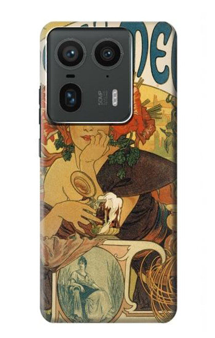 S2740 Alphonse Mucha Bieres De La Muse Hülle Schutzhülle Taschen für Motorola Edge 50 Ultra