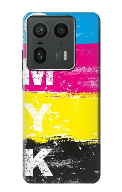 S3930 Cyan Magenta Yellow Key Hülle Schutzhülle Taschen für Motorola Edge 50 Ultra