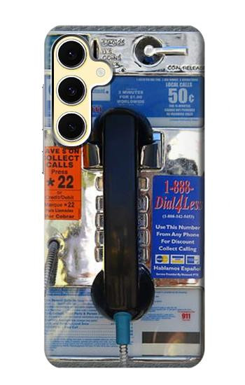S0087 Payphone Hülle Schutzhülle Taschen für Samsung Galaxy S24 FE
