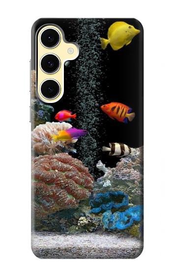 S0226 Aquarium Hülle Schutzhülle Taschen für Samsung Galaxy S24 FE