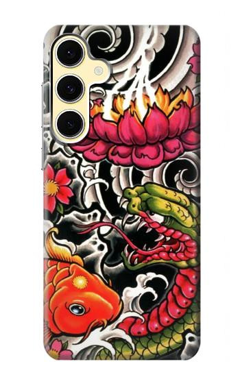 S0605 Yakuza Tattoo Hülle Schutzhülle Taschen für Samsung Galaxy S24 FE